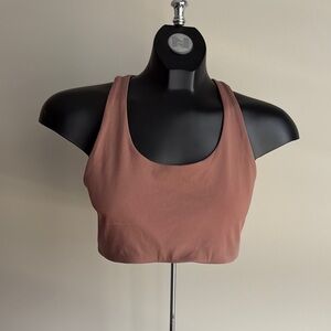 437 Racerback Sports Bra in Warm Brown